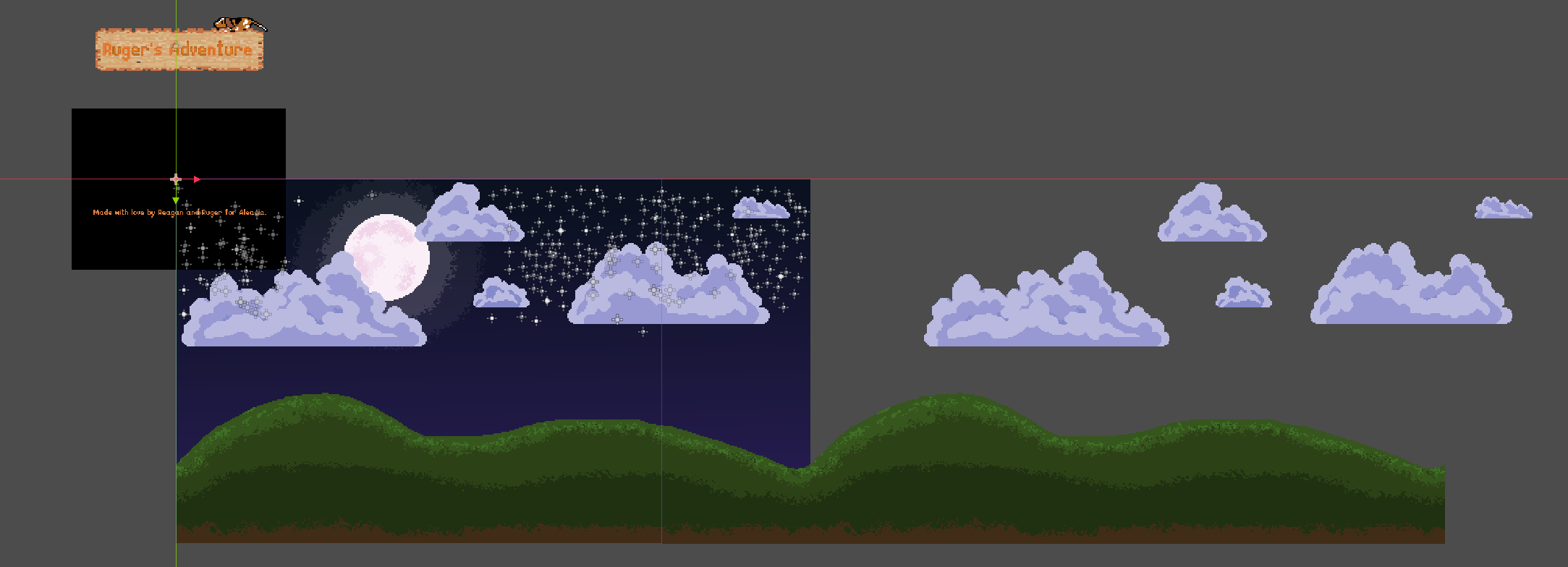 Titlecard setup in Godot