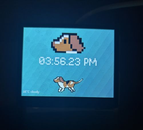 pi screen now has basic temperature and weather info