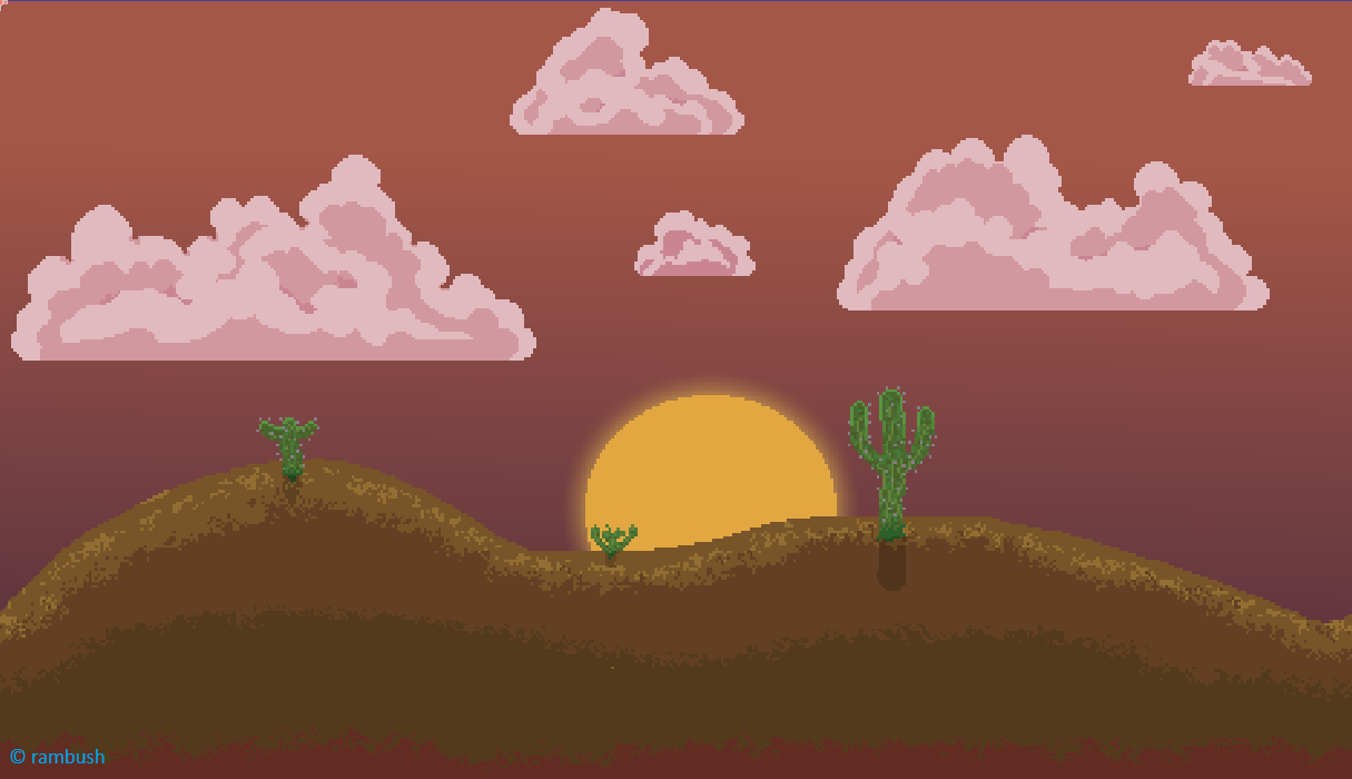 sunset desert